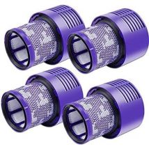 Sunxury - Lot de 4 filtres V10 pour aspirateur Dyson, lot de 4 filtres de rechange pour aspirateur Dyson V10, V10 Absolute, V10 Animal, V10