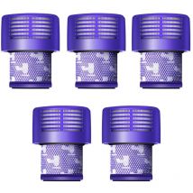 Bluedeer - Lot de 5 filtres V10 pour aspirateur Dyson, lot de 5 filtres de rechange pour aspirateur Dyson V10, V10 Absolute, V10 Animal, V10