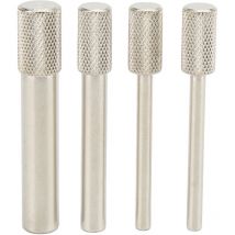 Jeffergarden Lot de 4 goupilles de verrouillage de distribution de moteur en métal argenté de haute dureté pour Citroen 1.4 1.6HDi