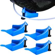 Coocheer - Lot de 4 guides de tuyau de voiture 16.711.76.7cm , rouleau de tuyau de pneu pour empêcher le tuyau de nettoyeur haute pression de se