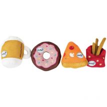 Lot de 4 jouets rafraîchissants – Jouet d'occupation et d'éducation pour chien – Caractéristique de la peluche – DOOGY