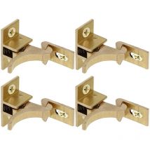 Lot de 4 loquets de porte et de fenêtre pour tiroir de camping-car, loquets et loquets d'armoire, loquet de porte moustiquaire pour chambre à coucher