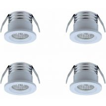 Tuserxln - Lot de 4 mini spots led encastrables, 3 w, blanc chaud