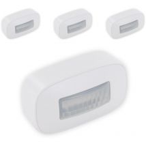 Dio Connected Home - Lot De 4 Minis Détecteurs De Mouvement Sans Fil - Portée 10m - Éclairage Réglable - Blanc - Chacon