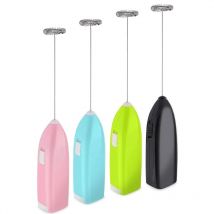 Lot de 4 mousseurs à lait électriques, mixeurs à main - Mini mousseur à lait de cuisine en acier inoxydable, mousseur à lait électrique, cafetière à