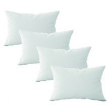 Vivezen - Lot de 4 oreillers, coussins de garnissage rectangulaires - 50 x 70 cm - Blanc