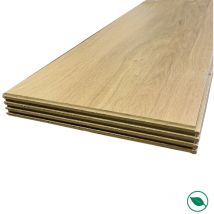 Lot de 4 panneaux 'lisses' chêne clair 2500 x 300 x 10 mm pefc 70%
