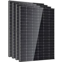 Dmegc - Lot De 4 Panneaux Photovoltaïques 450w Bifaciaux Bi-verre – Haut Rendement – Installation Solaire