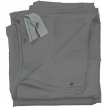 Lot de 4 parois latérales pour pergola Cadiz, paroi latérale de rechange pavillon 4x3m, polyester, gris
