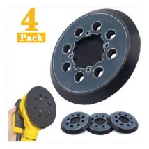 Lot de 4 Patins de ponçage 8 trous pour ponceuse orbitale DWE6423、DWE6421、DCW210B 125 mm