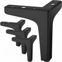 Lot de 4 Pieds de Meubles Charge Jusqu'à 600 kg, 15cm Pied de Table Modernes en Métal en Forme de Triangle,Pied Meuble Épingle pour Placard,