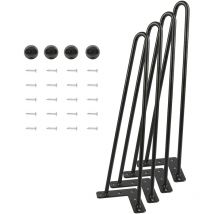 Skecten - Lot de 4 pieds épingle 50 cm pour table design industriel