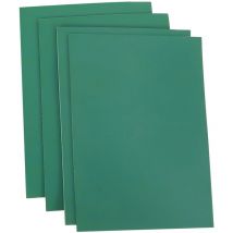Feiyue - Lot de 4 plaques de gravure pour enfants, planche à découper en plastique (A5)