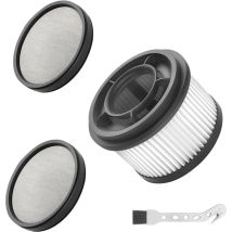 Keyoung - Lot de 4 pré-filtres Hepa pour Dreame T10 / T20 / T30 Pro pour aspirateur Xiaomi G9 / G10 - Pièces de rechange lavables - 3 filtres Hepa