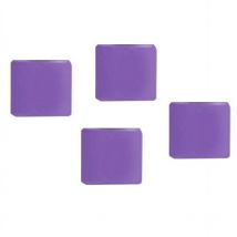 Lot de 4 protecteurs de câble de recharge usb pour iPhone 5, 5s, 6, 6s (violet)