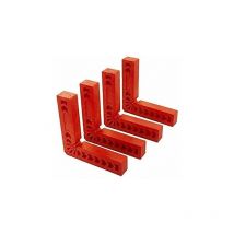 Lot de 4 équerres de positionnement 90 degrés l type pinces à angle droit,outil de travail du bois pour boîte, porte, les cadres photo