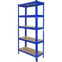 Monster Racking - 4 Rayonnages T-Rax en Acier Sans Boulons Bleus 75cm x 30cm x 150cm