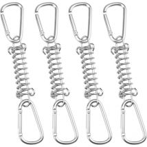 Bluedeer - Boucle Ressort Tension Fixation Store - Voile D'ombrage Fixations Accessoires en Acier Inoxydable avec 4 Ressorts HéLicoïdaux 8