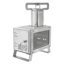 Lifcausal Poêle à Bois Portable en Acier Inoxydable pour Cuisson en Camping