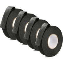 Lot de 4 rubans adhésifs en tissu de qualité pour voiture, isolation ignifuge noire haute température, haute résistance adhésive pour outils de