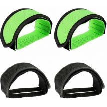 Jalleria - Lot de 4 sangles de pédales pour cale-pieds pour vélos d'appartement débutants