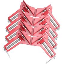 Tuserxln - Lot de 4 serre-joints à angle droit de 90 degrés, pour travail du bois, réglable, étau à onglet pour cadre photo, aquarium, meubles,