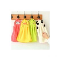 Serviette de bain en microfibre en forme d'animal pour enfants et serviette absorbante de cuisine-4 pièces-Fei Yu