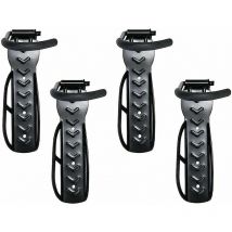 Lot de 4 Support de Vélo Crochet pour Vélo Support Mural pour Vélo Porte-Vélos Mural Vélo Peu Encombrants Noir Support Mural pour Vélo en Acier pour