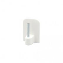 Lot de 4 supports autocollants barre de vitrage, 10 mm blanc mat