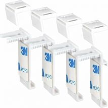 Lot de 4 supports de serrage pour store enrouleur Sans perçage - Accessoires de rechange - Support de serrage pour pvc