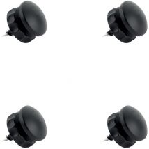 L'attachante - Lot de 4 Supports miroirs réglables Noir