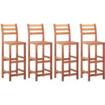 Maisonchic - Lot de 4 Tabourets de bar, Tabourets hauts, Tabourets de cuisine bois d'acacia solide pwfn24330 design in