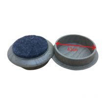 Lot de 4 tasses de sol en feutre rondes en feutre pour meubles, protection de sol antidérapante pour pieds de chaise, meubles de piano droit, 45 mm
