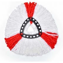 Lot de 4 Tête de Balai Serpillère Vadrouille Remplacement 2 en 1 en Microfibre Serpillère pour nettoyage des sols