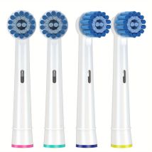 Lot de 4 têtes de brosse pour le soin des gencives sensibles avec brosse douce pour un nettoyage supérieur mais doux