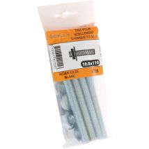 Lot de 4 tiges pour Scellement chimique 10x110