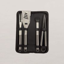 Ustensiles de cuisine en inox – Lot de 4 avec mallette en tissu – VIVAPLANCHA