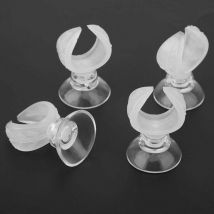 Lot de 4 ventouses pour aquarium support pour tuyau d'air ventouses avec clips pour d'aquarium tube d'air 15-24mm