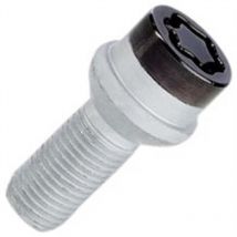 4 vis Antivol de roue 28018SUB Noires 14x150 L26.7 H17 Spherique