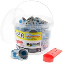 Lot de 40 boîtes d'encastrement No Air Multimat 67x40mm - Bleu BLM