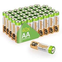 Gp Battery Super Alkaline aa - Single-use battery - aa - Alcaline - 1,5 v - 40 pièce(s) - Multicolore (03015AB40)