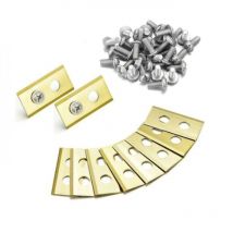 Aamunpa - 45 x lames de couteau en titane, lames de remplacement pour tondeuse à gazon robotisée Worx Landroid, lames en titane de haute qualité de 1
