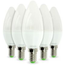 Lot de 5 Ampoule led E14 6W Eq 40W Température de Couleur: Blanc neutre 4000K