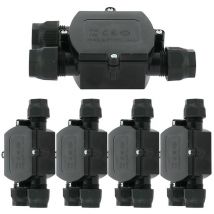 Lot de 5 Boitiers d’Interconnexion Étanches 3 Voies avec connecteur automatique IP68
