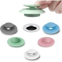 Lot De 5 Bouchons De Vidange De Douche – Bouchon D'Évier De Baignoire En Silicone Piège À Cheveux Attrape-cheveux Baignoire Passoires De Vidange 