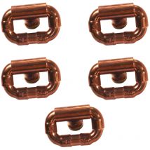 Lot de 5 Boutons mobile en cuivre Ø12 Arcanaute