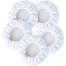 Lot de 5 caches de moteur de polissage (225-250 mm) pour capot de moteur de voiture électrique, tampons de cirage en polaire, adaptés à la plupart