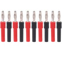Basetbl - Lot de 5 connecteurs banane J.20025, adaptateur de connecteur banane mâle de 4 mm vers femelle de 2 mm pour usage industriel