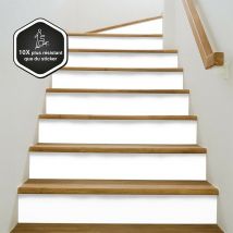 99déco - Total White Lot de 5 Contremarches h 15xL100cm 99deco