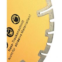 Lot de 5 disques diamantés segmentés pour découpe profonde de matériaux durs 125x22.2 mm